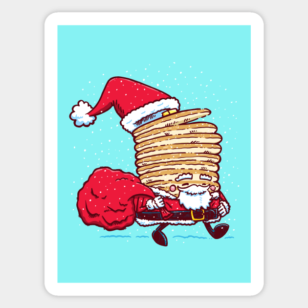 Santa Pancake Sticker by nickv47